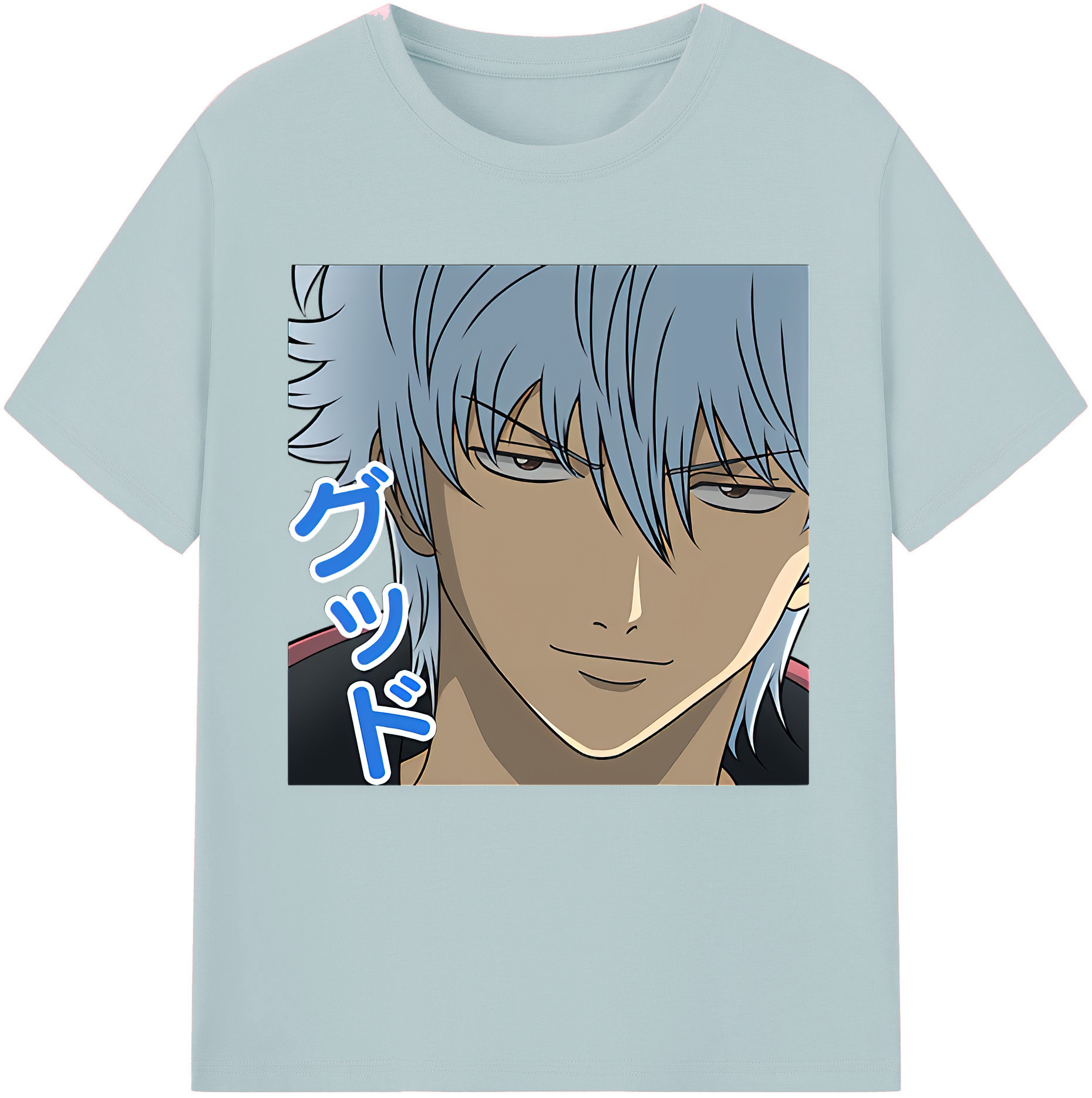 （画像用） ぎんたま 坂田銀時（さかたぎんとき） 神楽 志村新八（しむら しんぱち） GINTAMA Sakata Gintoki Kagura Shimura Shinpachi 綿100％半袖Tシャツ（フロントプリント）